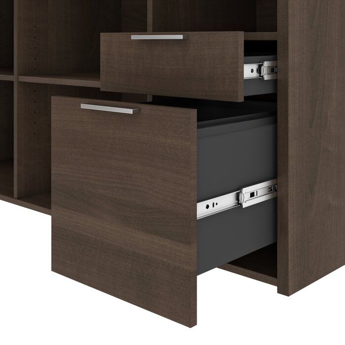 Kiawah Reversible LShape Desk with Hutch thumbnail 6