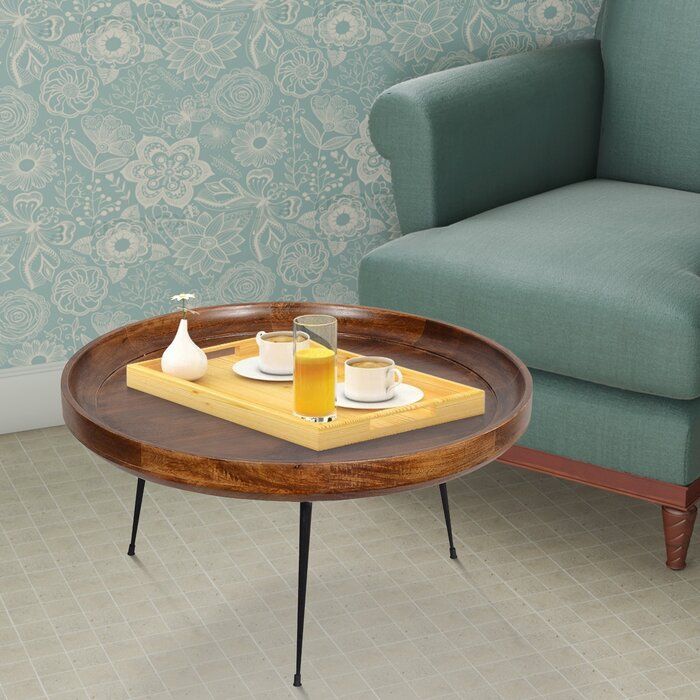 Streeter Round Mango Wood Coffee Table thumbnail 2