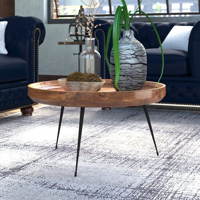 Streeter Round Mango Wood Coffee Table thumbnail 3