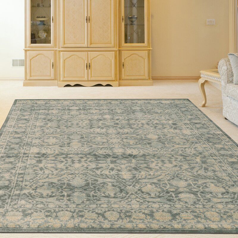 Benson Oriental Green Area Rug-7'10"x10'6" thumbnail 2