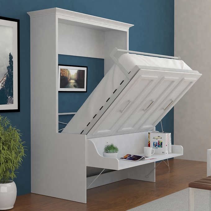 Murphy Bed Desk With Side Towers-Twin thumbnail 3