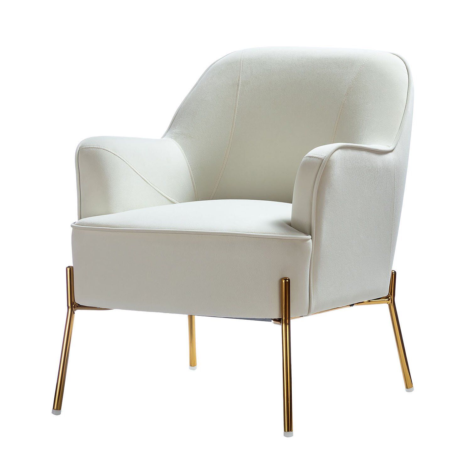 Dallin Wide Velvet Armchair thumbnail 2