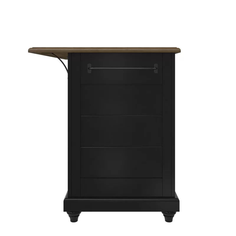 Kanisha Gilchrist Kitchen Island Set with Manufactured Wood Top thumbnail 4