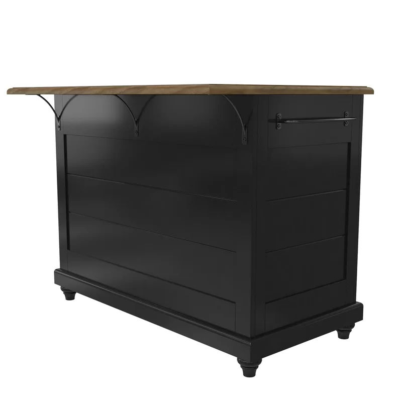 Kanisha Gilchrist Kitchen Island Set with Manufactured Wood Top thumbnail 6