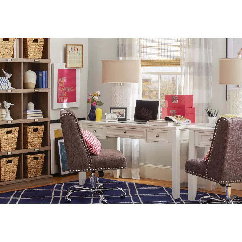 Veda Solid Wood Desk thumbnail 2