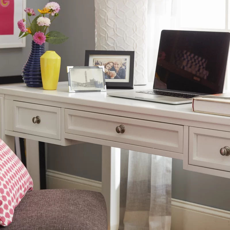 Veda Solid Wood Desk thumbnail 4