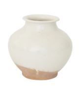 White Washed Ceramic Pot thumbnail 2