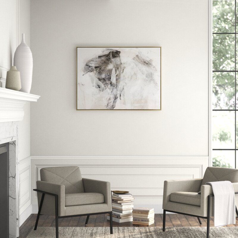 Smoke l by Jordan Carlyle Painting Print With Frame thumbnail 3
