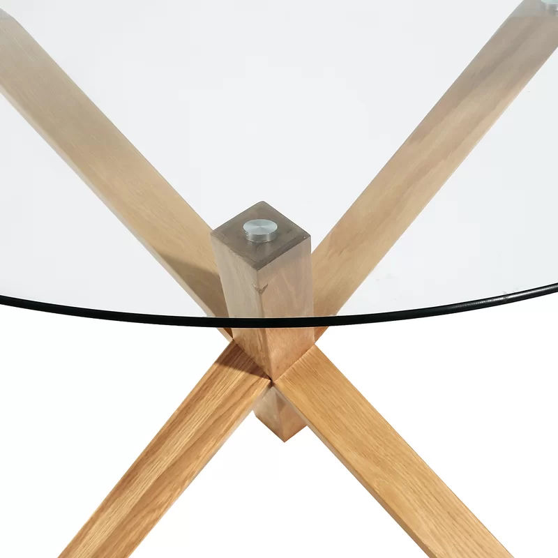 Natural Draves Pedestal Dining Table thumbnail 4