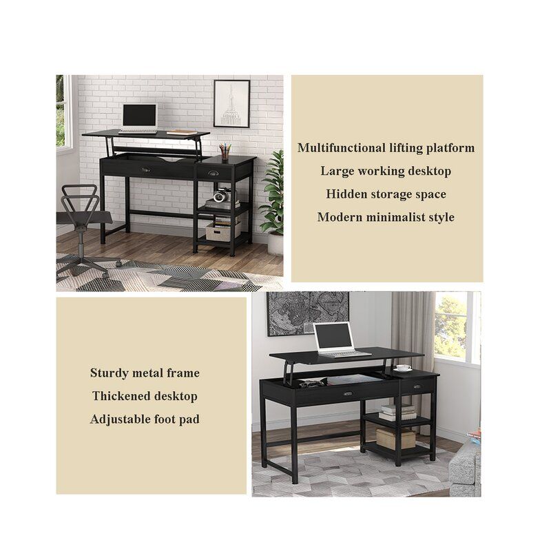BeechingLiftTopHeightAdjustableStandingGamingDesk thumbnail 2