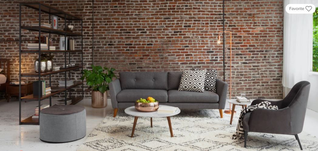 Emil Gravel Gray Sofa thumbnail 2