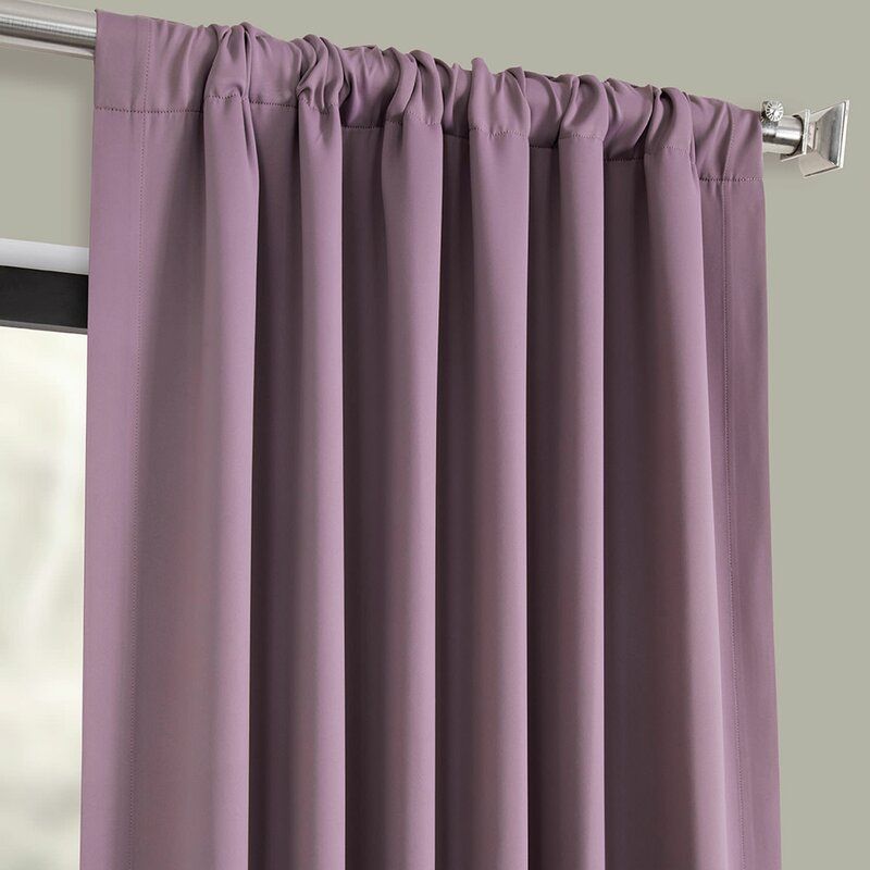 Jarimannos Solid Room Darkening Rod Pocket Single Curtain Panel thumbnail 2