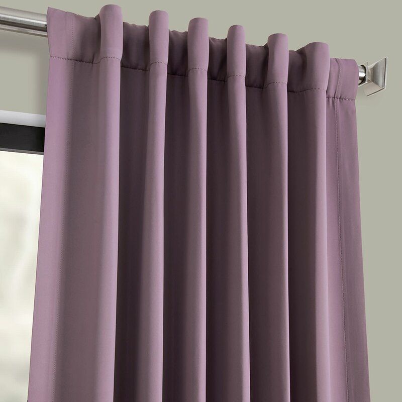 Jarimannos Solid Room Darkening Rod Pocket Single Curtain Panel thumbnail 3