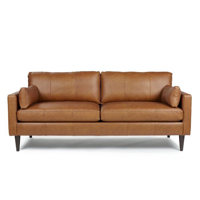Cayenna Genuine Leather Square Arm Sofa thumbnail 3