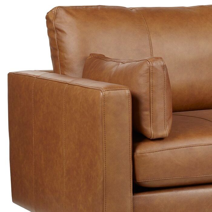 Cayenna Genuine Leather Square Arm Sofa thumbnail 5