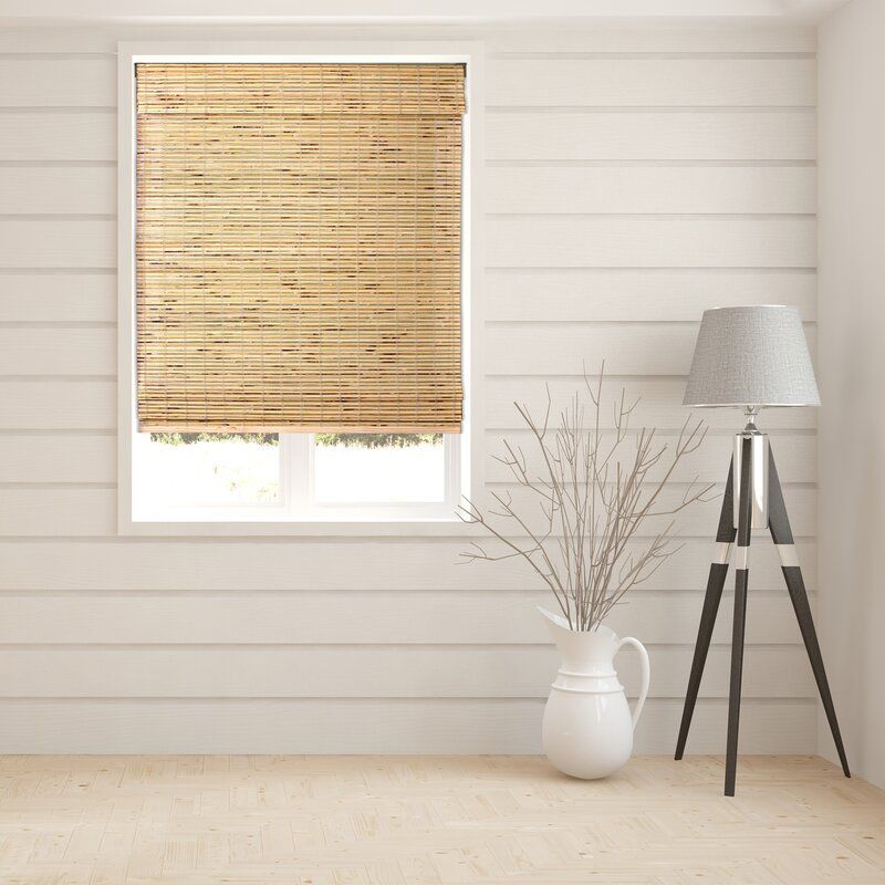 Aymeric Semi Sheer Turtle Brown Roman Shade thumbnail 2