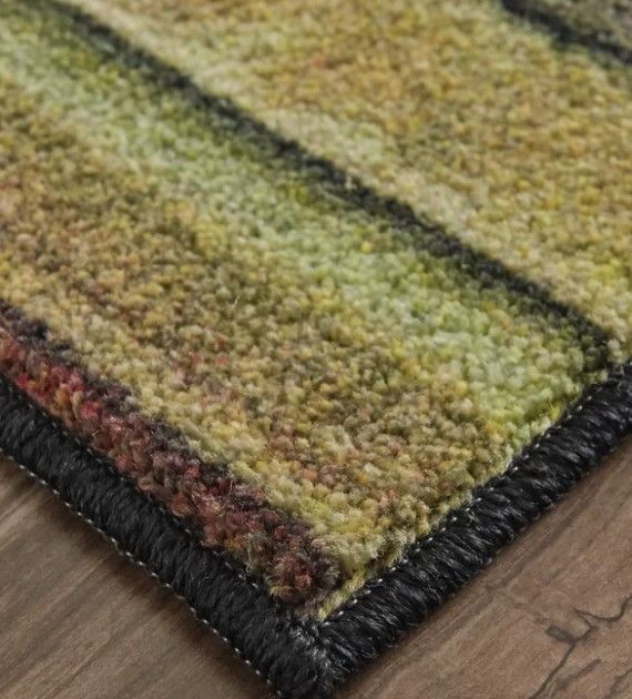 Weinmann Striped Tan & Red Area Rug-8'x10' thumbnail 3