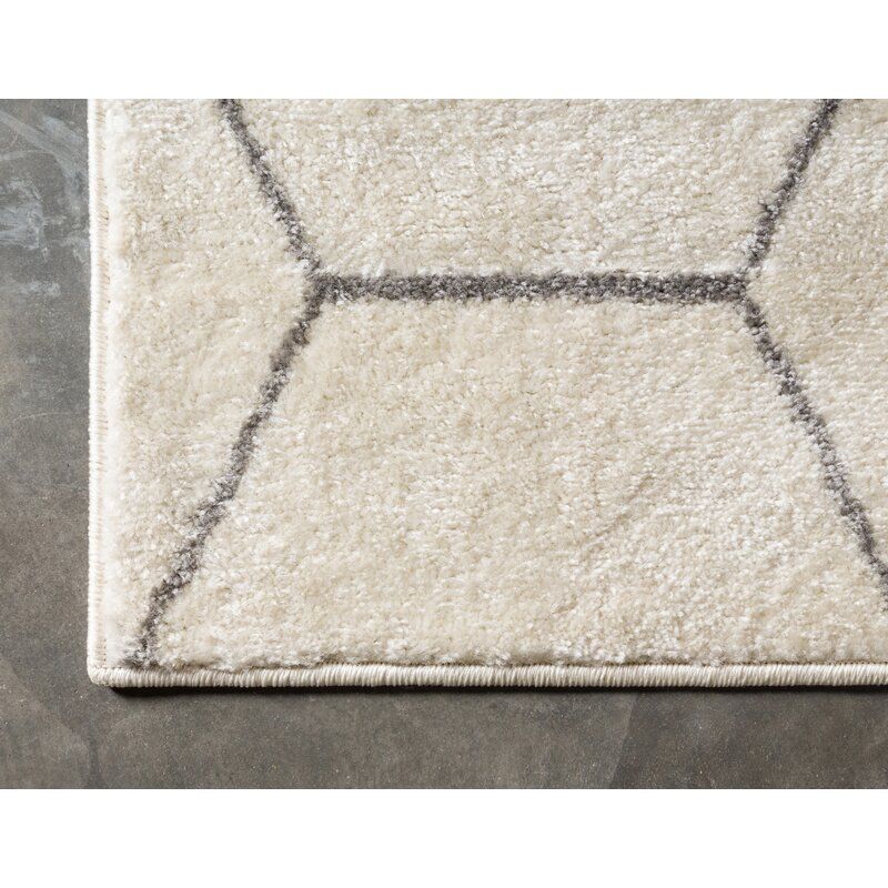 Elborough Geometric Ivory Area Rug thumbnail 2