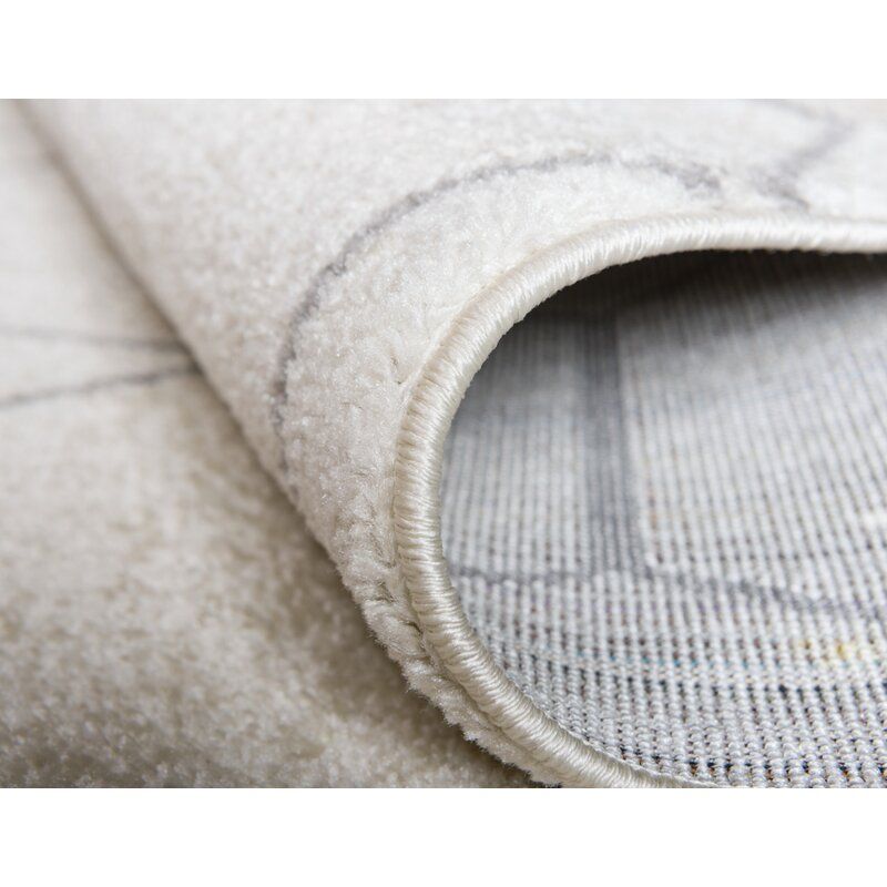 Elborough Geometric Ivory Area Rug thumbnail 4