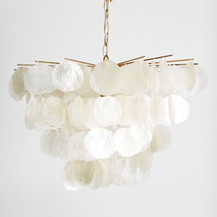 Large Capiz Chandelier (22") thumbnail 2