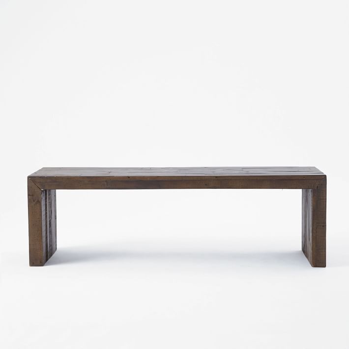 Emmerson Reclaimed Wood Dining Bench Chestnut thumbnail 2