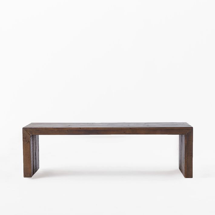 Emmerson Reclaimed Wood Dining Bench Chestnut thumbnail 3