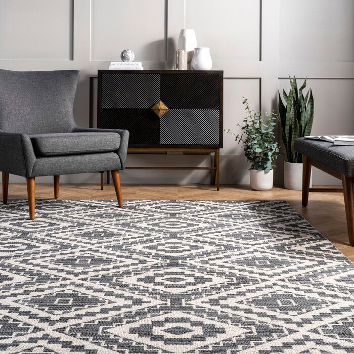 Kleiber Geometric Handmade Flatweave Cotton Area Rug-6'x9' thumbnail 5