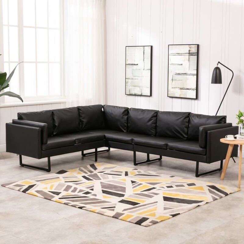 Sheree Leather Corner Sectional thumbnail 2