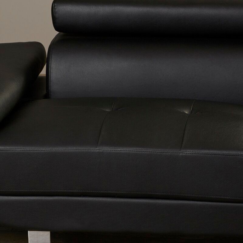 Armadale Wide Faux Leather sofa thumbnail 3