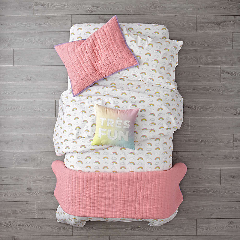 Stitched Pink Sham thumbnail 2