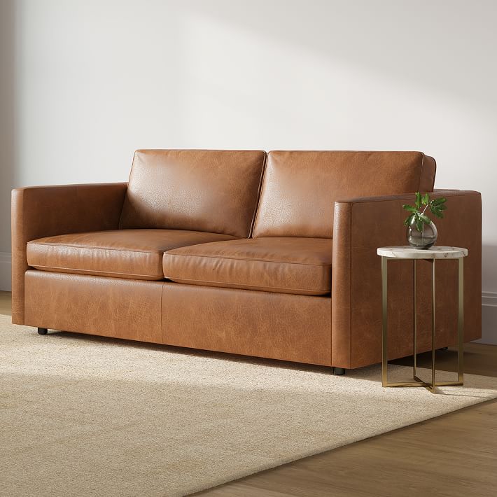 Harris Leather Queen Sleeper Sofa thumbnail 2