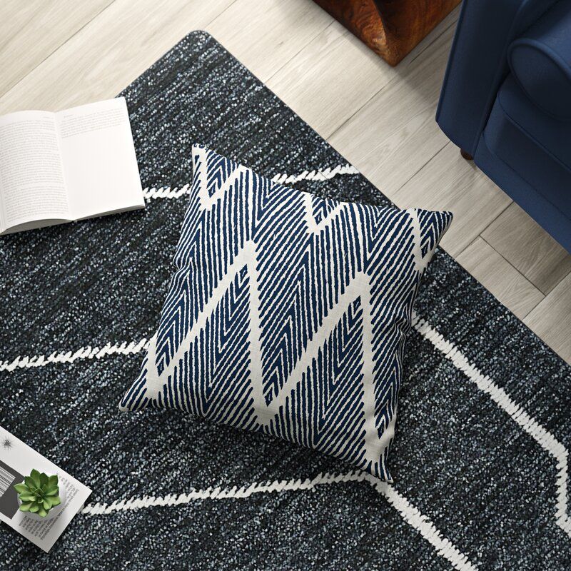 Cotton Chevron Throw Pillow thumbnail 2