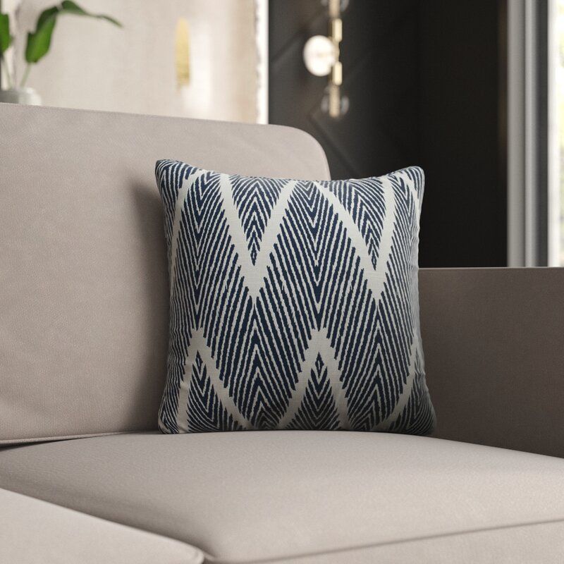 Cotton Chevron Throw Pillow thumbnail 3