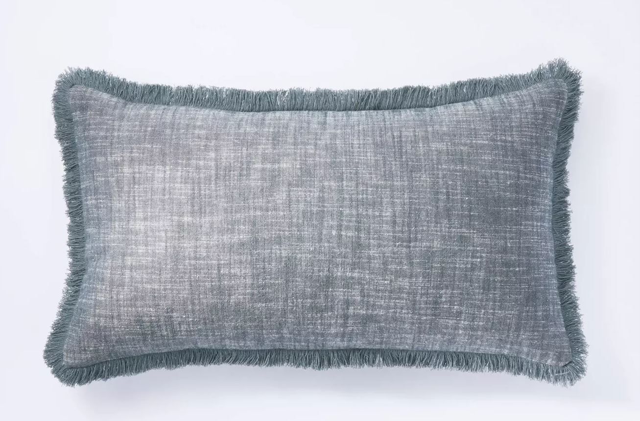 Woven Textured Throw Pillow With Insert-21"x14" thumbnail 2