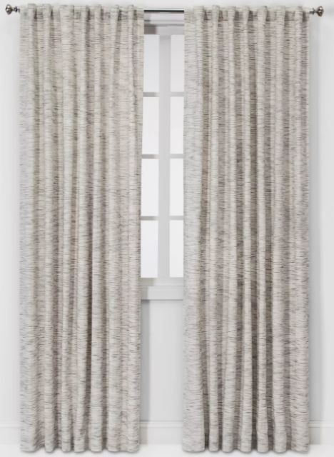 Striation Herringbone Light Filtering Window Curtain Panel thumbnail 2