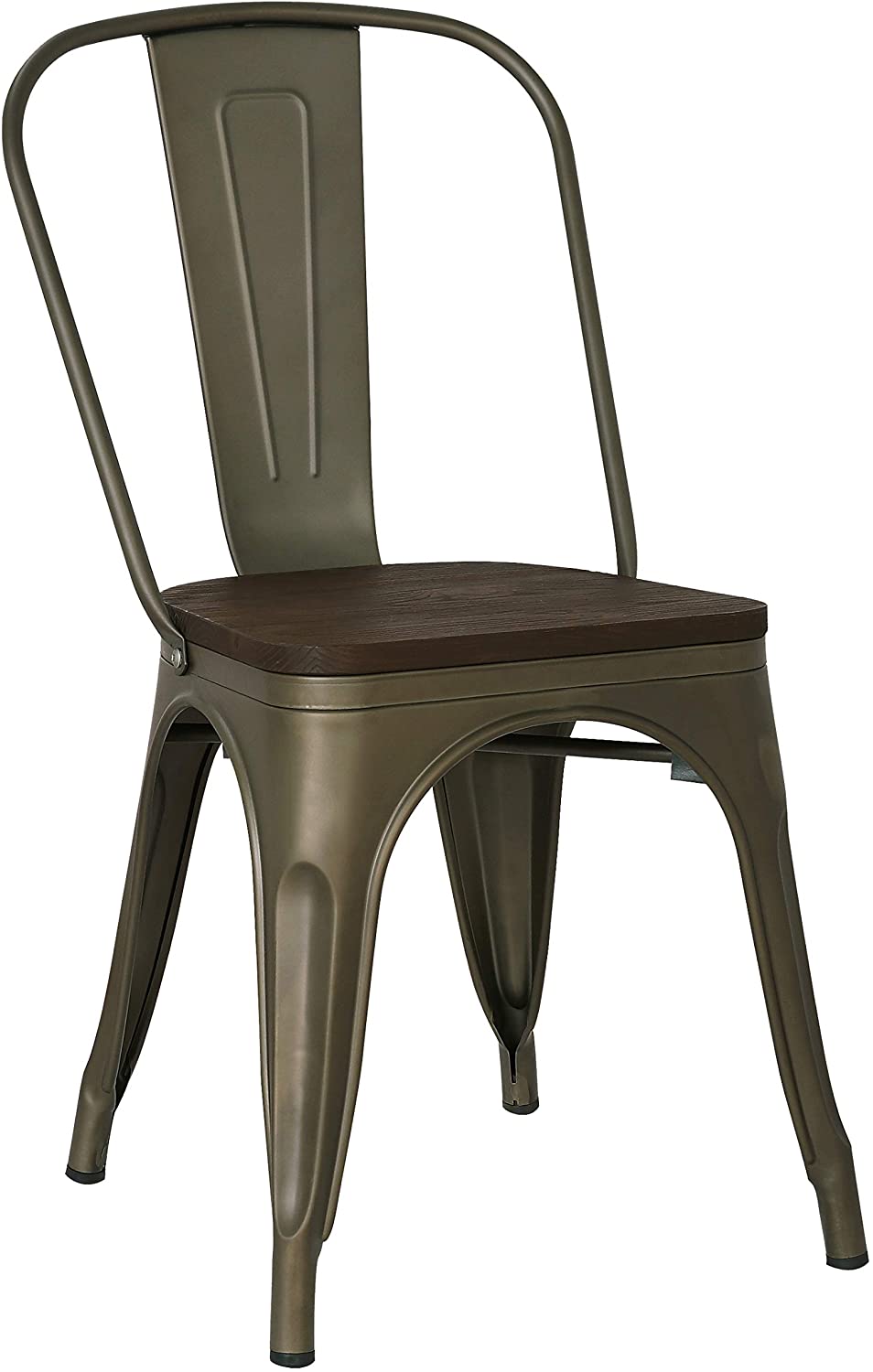 Poly and Bark Trattoria Kitchen and Dining Metal Side Chair thumbnail 5