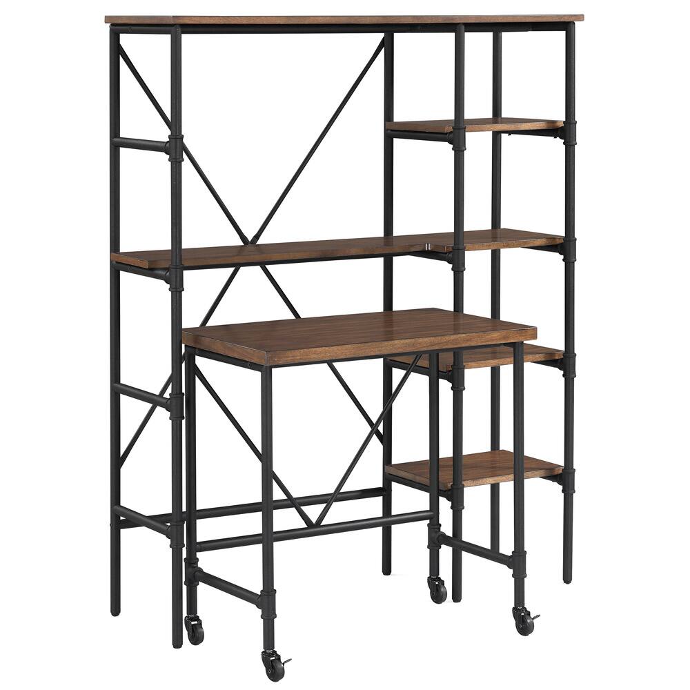 Carbon Loft Industrial Workstation with Pull Out Desk thumbnail 2