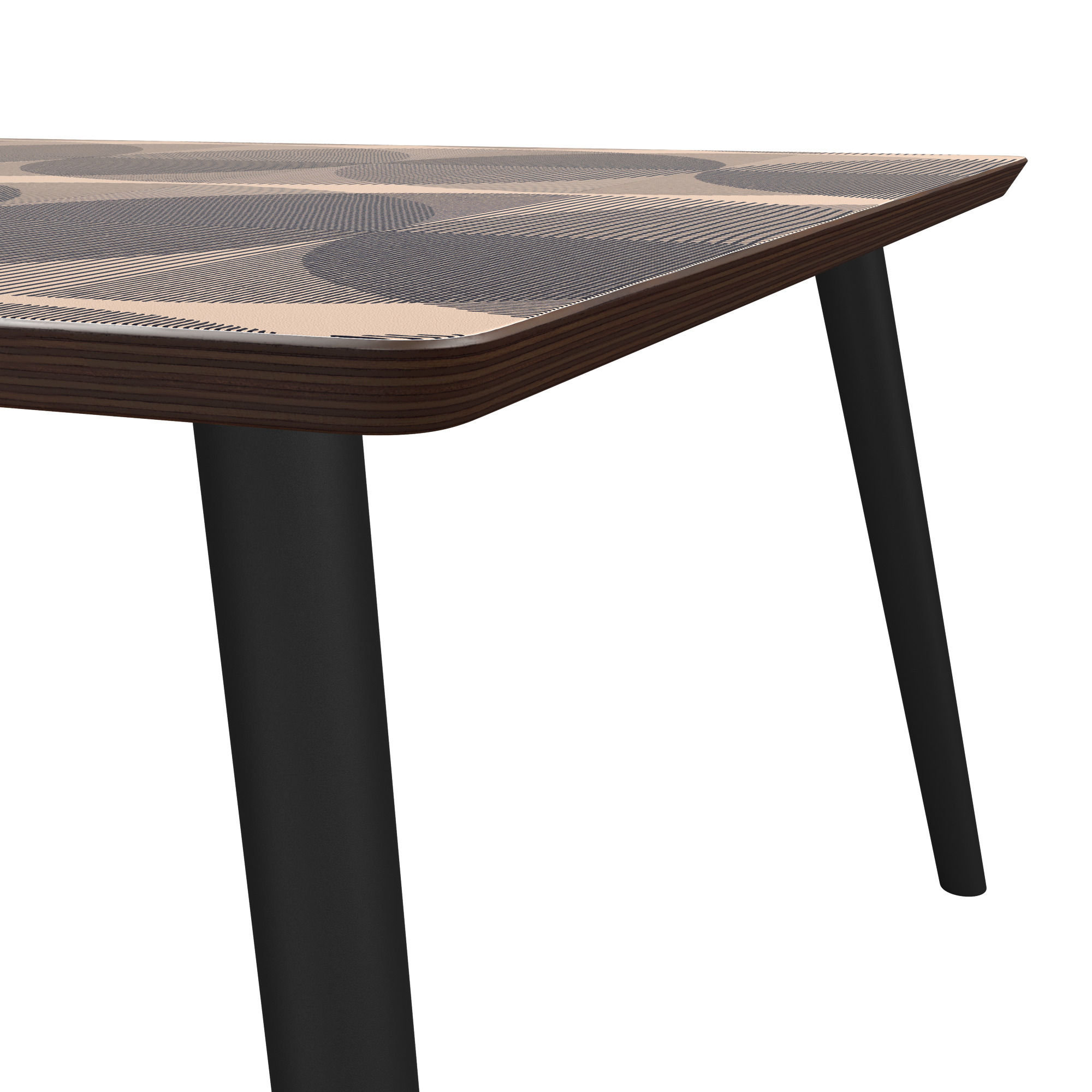Espresso Square Coffee Table in Pattern Play thumbnail 3