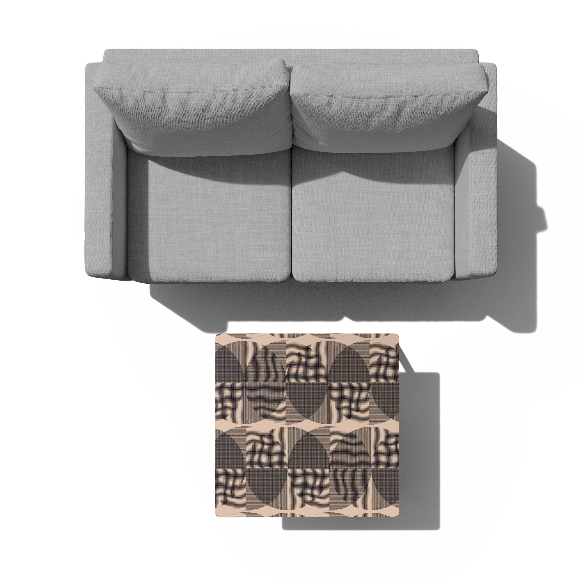 Espresso Square Coffee Table in Pattern Play thumbnail 2