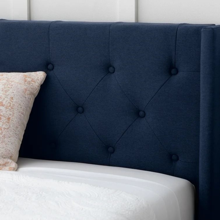 Petersen Tufted Upholstered Low Profile Platform Bed-King thumbnail 4