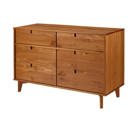 Dorinda Groove 6 Drawer Double Dresser thumbnail 4