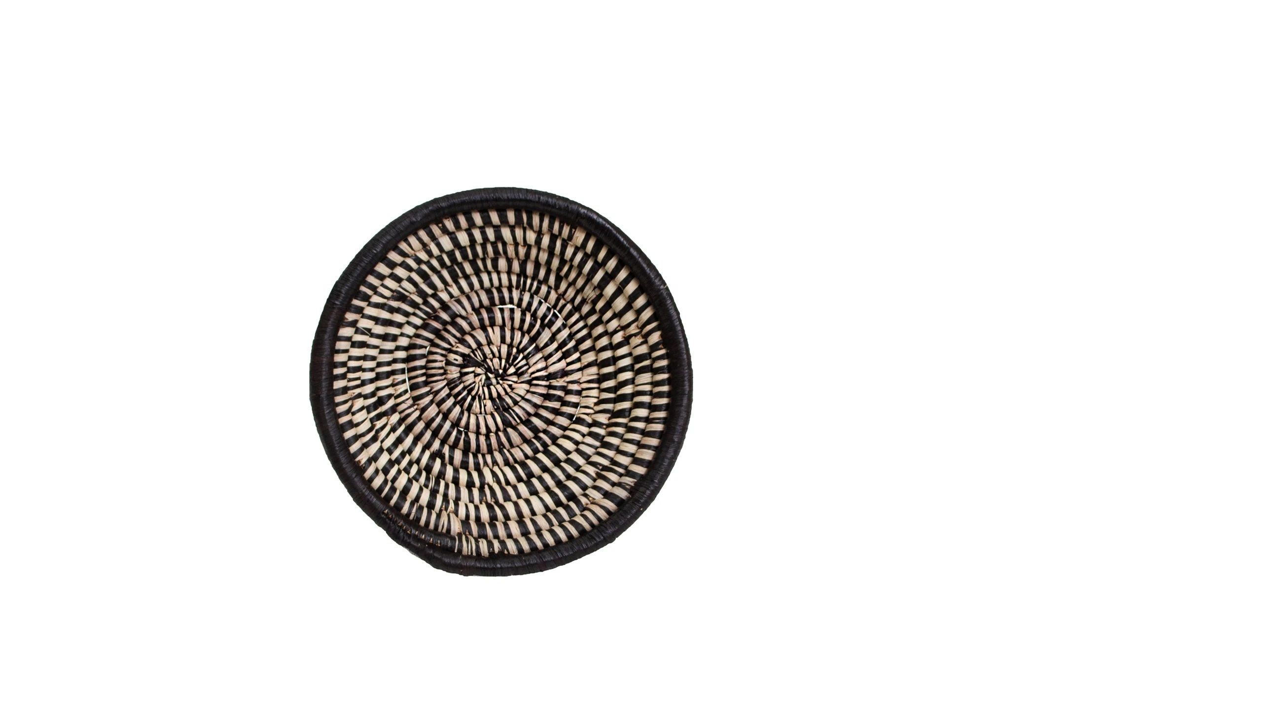 Small Black Heathered Round Basket thumbnail 4