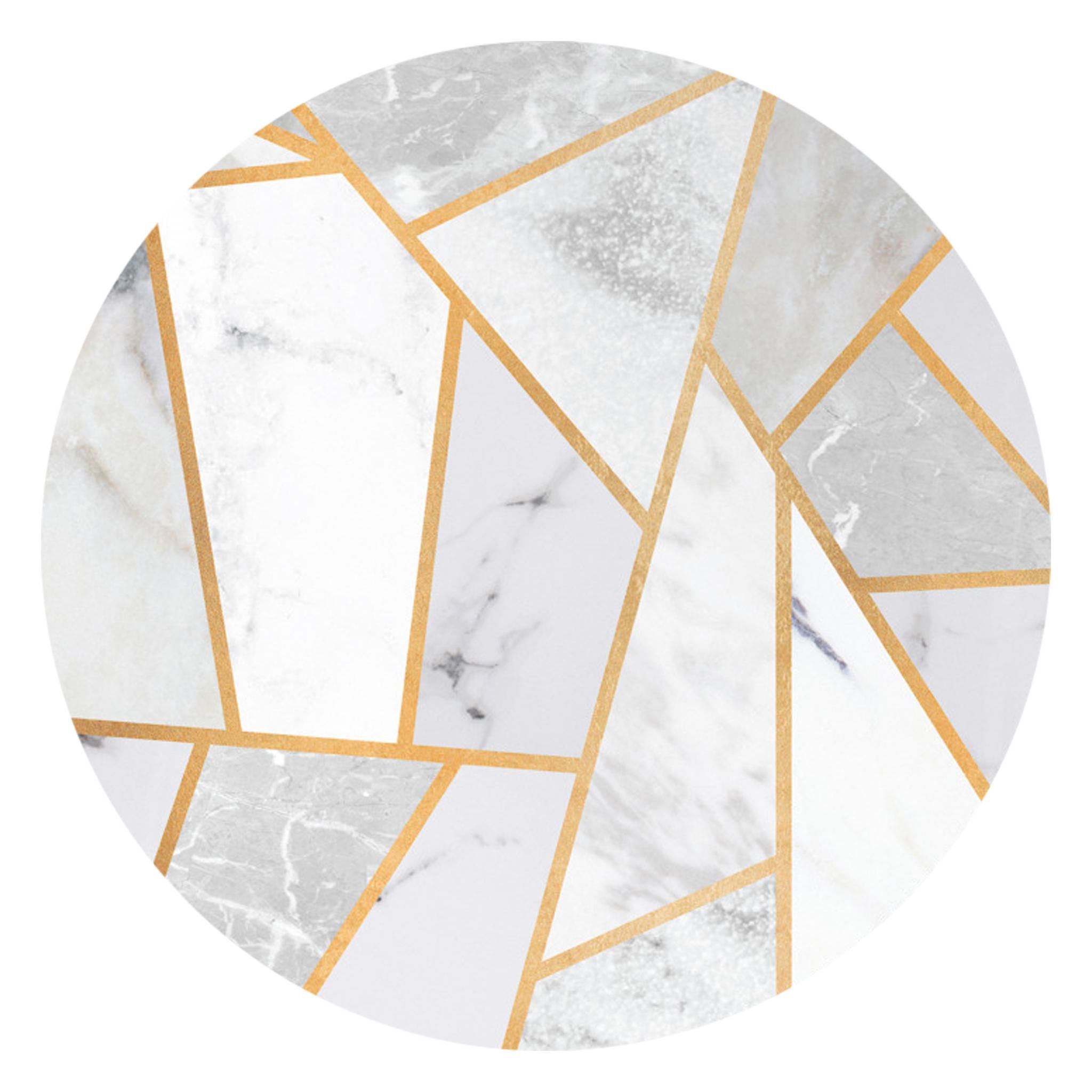 Latte Round Side Table in Marble Melange thumbnail 4