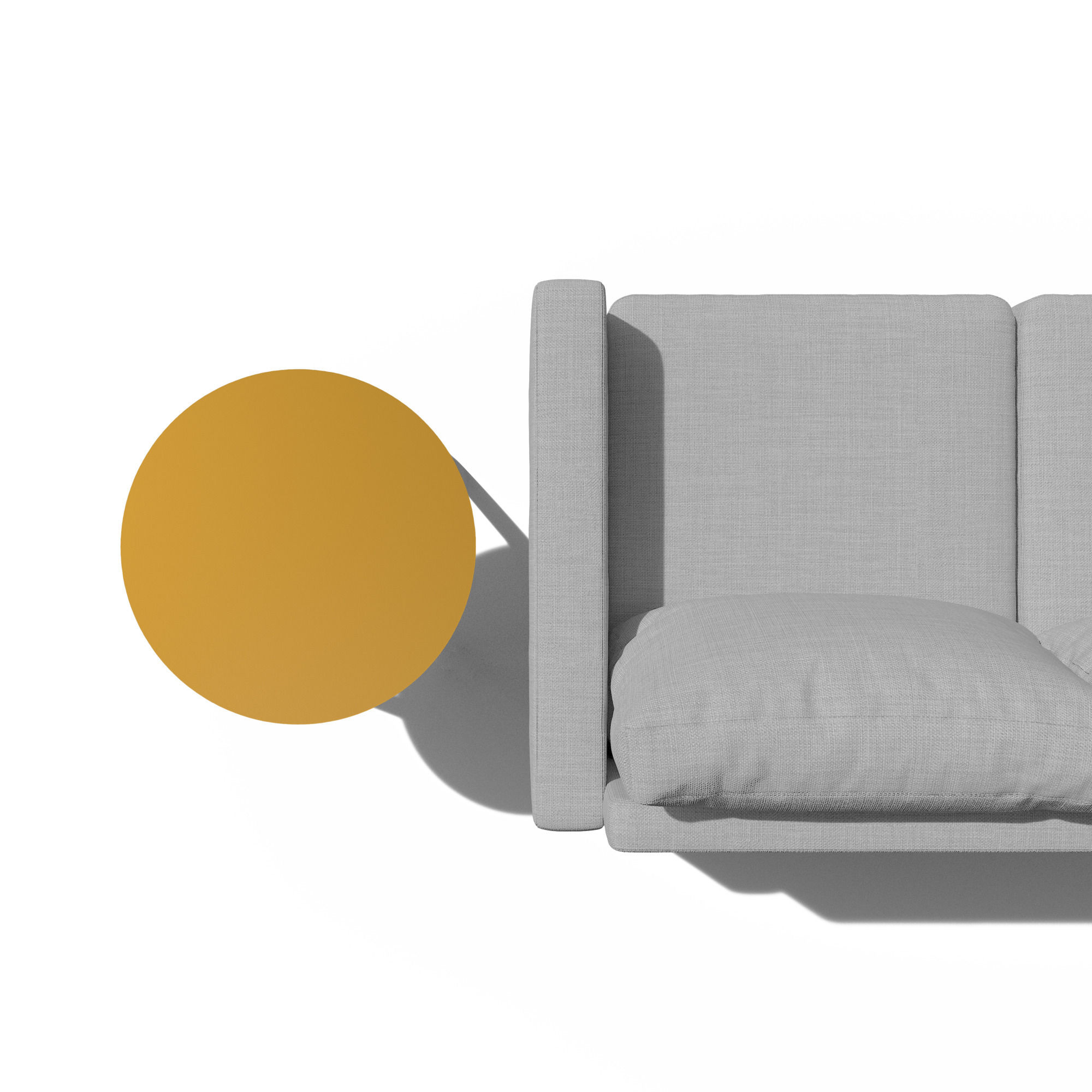 Latte Round Side Table in Moody Gold thumbnail 2