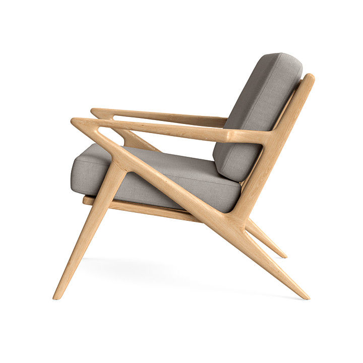 Latte Ace Lounge Chair in Cloud thumbnail 3