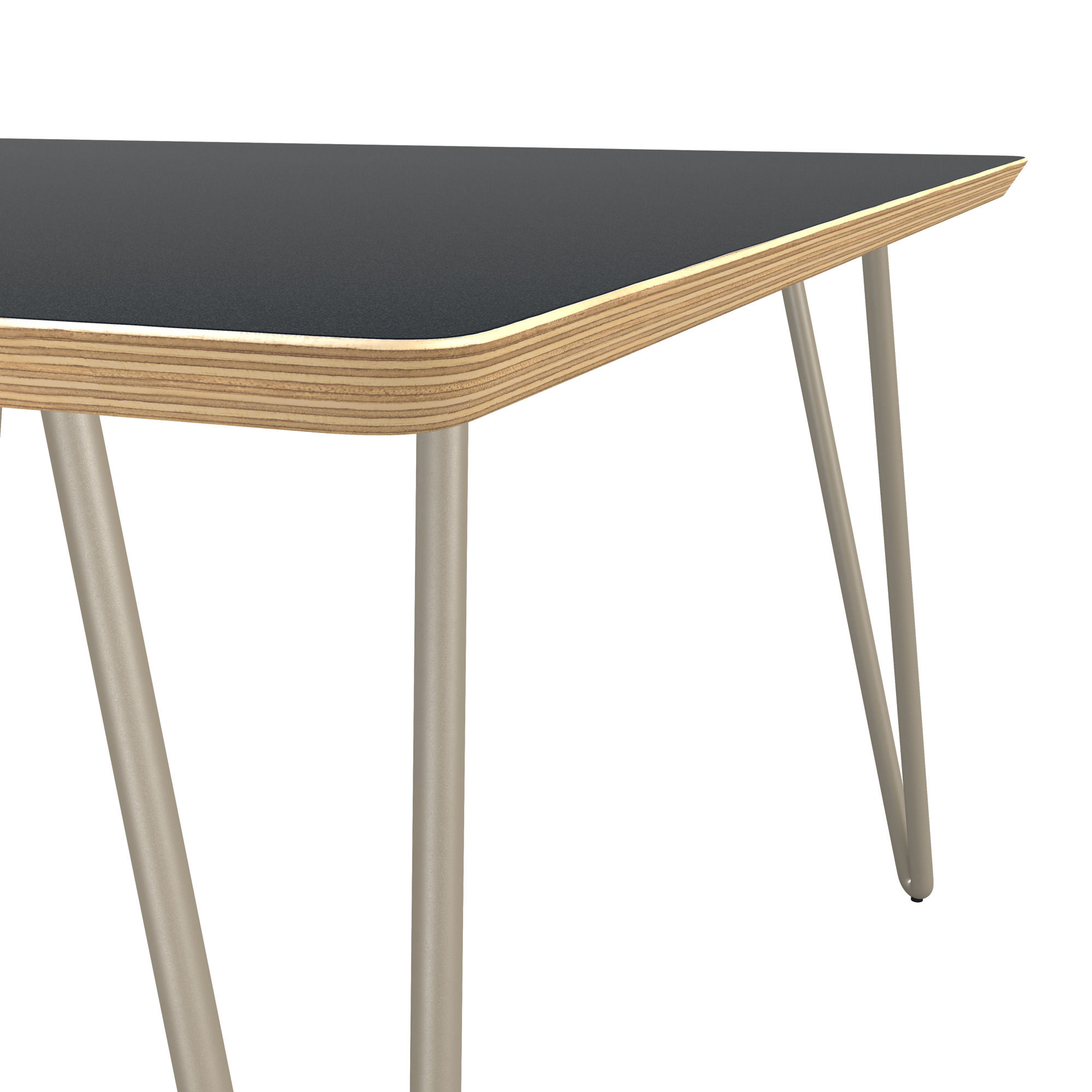 Latte Square Coffee Table in Black thumbnail 4
