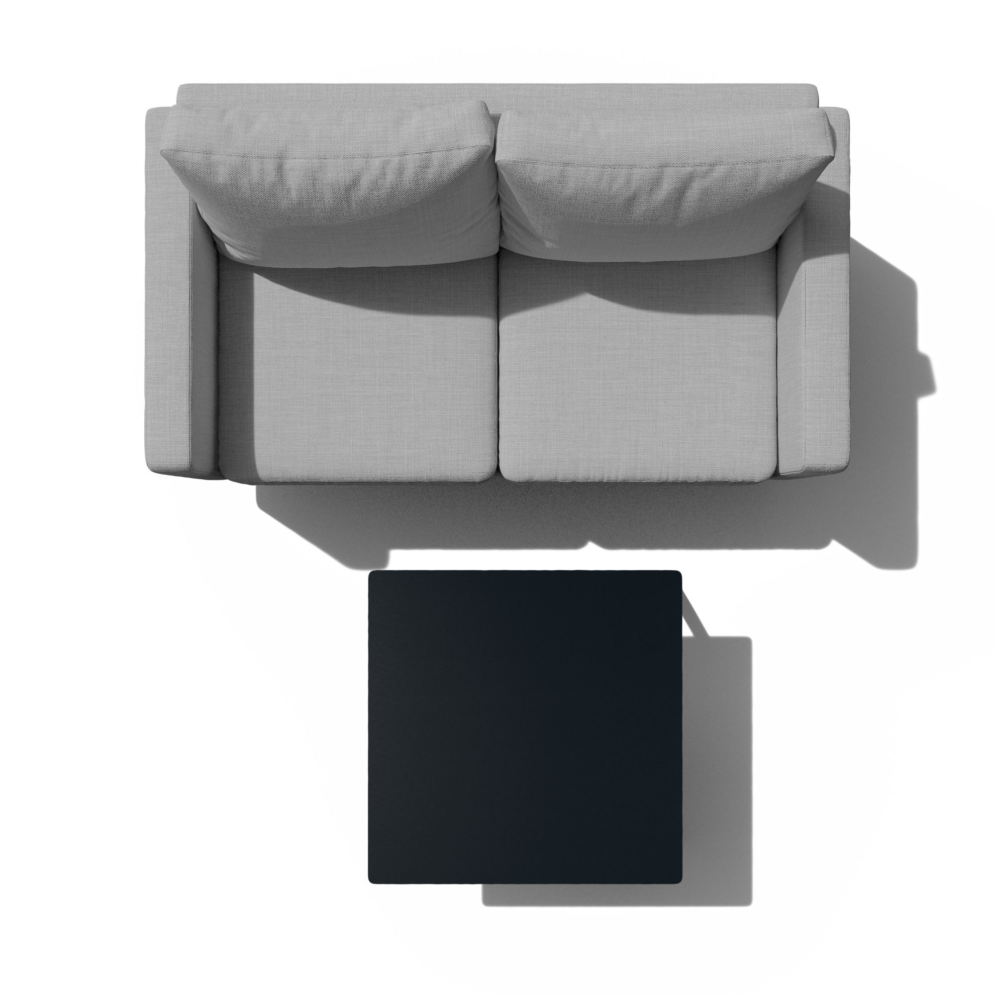 Latte Square Coffee Table in Black thumbnail 2