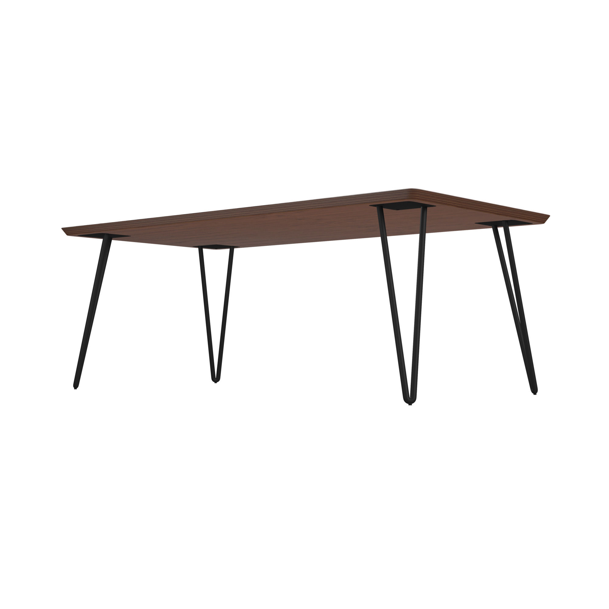 Espresso Rectangle Coffee Table in Moody Topography thumbnail 3