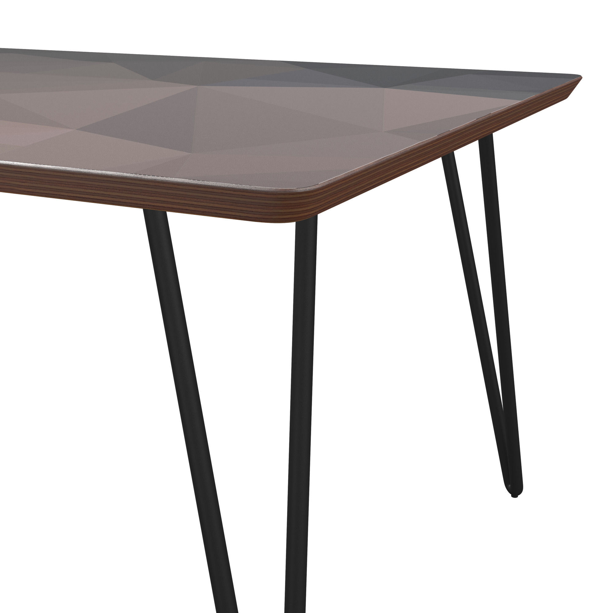 Espresso Rectangle Coffee Table in Moody Topography thumbnail 4