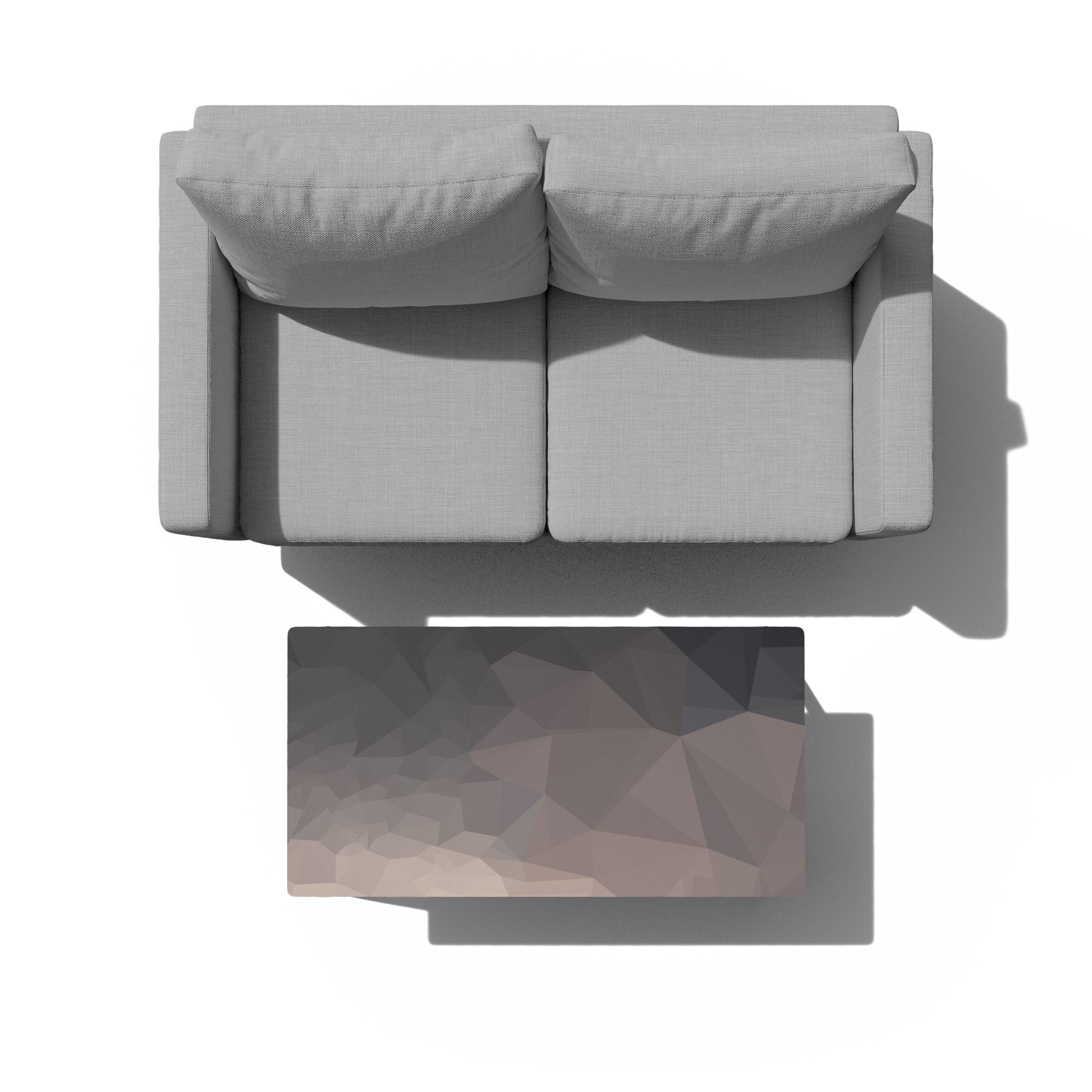 Espresso Rectangle Coffee Table in Moody Topography thumbnail 2